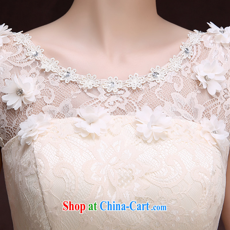 A good service is 2015 new bridesmaid clothing spring and summer champagne color, long, small dress bridesmaid's sister dress dress 607 - shoulders the champagne color, long bridesmaid M service, good service, and, shopping on the Internet