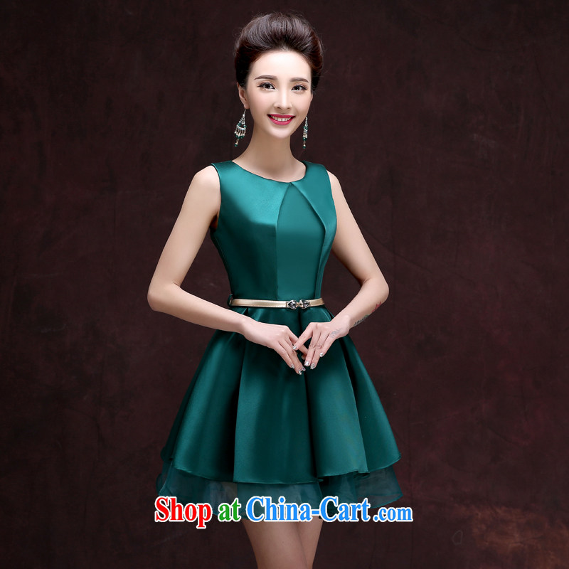 Service was good in spring 2015 new Korean version short wedding dresses small skirt dresses summer bridesmaid clothing sister mission green M, good service, and, shopping on the Internet