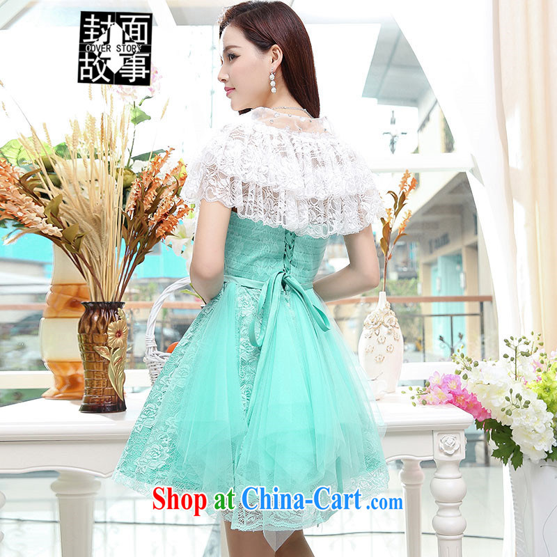 Cover Story 2015 marriage bridesmaid clothing fairy dress uniform toast Princess spring and summer Solid Color lace wedding bridal dresses apricot XL, the cover story (cover story), online shopping