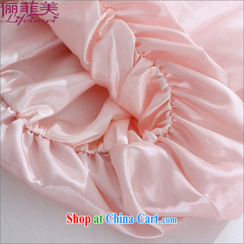 An Philippines and the United States, on the strap color, Princess dress bridesmaid Dinner Show straps waist-high, small dress pink XXXL, facilitating Philippines and the United States, shopping on the Internet