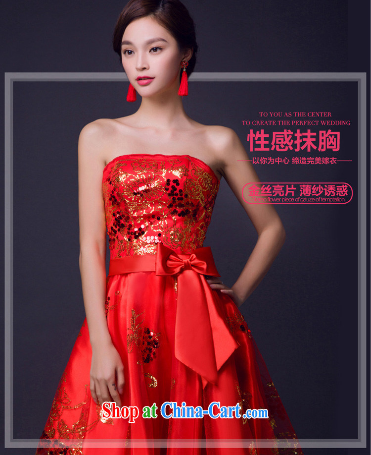 Toasting Service Bridal short spring and summer, red dress evening dress a shoulder the length after Wipe cuff chest more options, click shoulder-length, XL pictures, price, brand platters! Elections are good character, the national distribution, so why buy now enjoy more preferential! Health