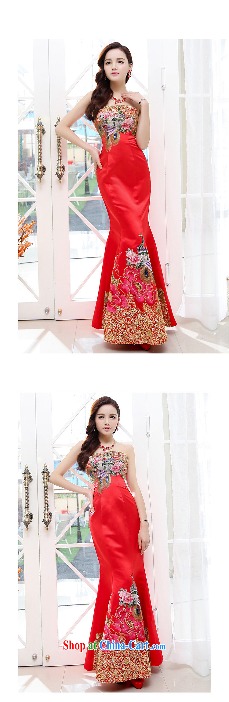 The dream in the 2015 summer new female retro Classic beauty embroidery stamp wiped his chest long crowsfoot wedding dresses marriage with large red XL pictures, price, brand platters! Elections are good character, the national distribution, so why buy now enjoy more preferential! Health