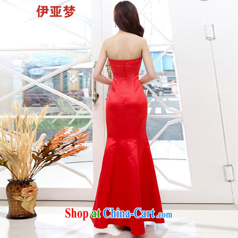The dream in the 2015 summer new female retro Classic beauty embroidery stamp wiped his chest long crowsfoot wedding dresses marriage with large red XL, the dream, and shopping on the Internet