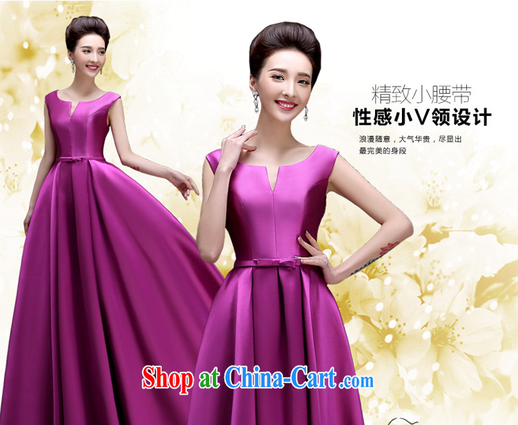 A good service is a 2015 banquet moderator Evening Dress new spring and summer long, sister's bridesmaid dress uniform girls purple 2 XL pictures, price, brand platters! Elections are good character, the national distribution, so why buy now enjoy more preferential! Health