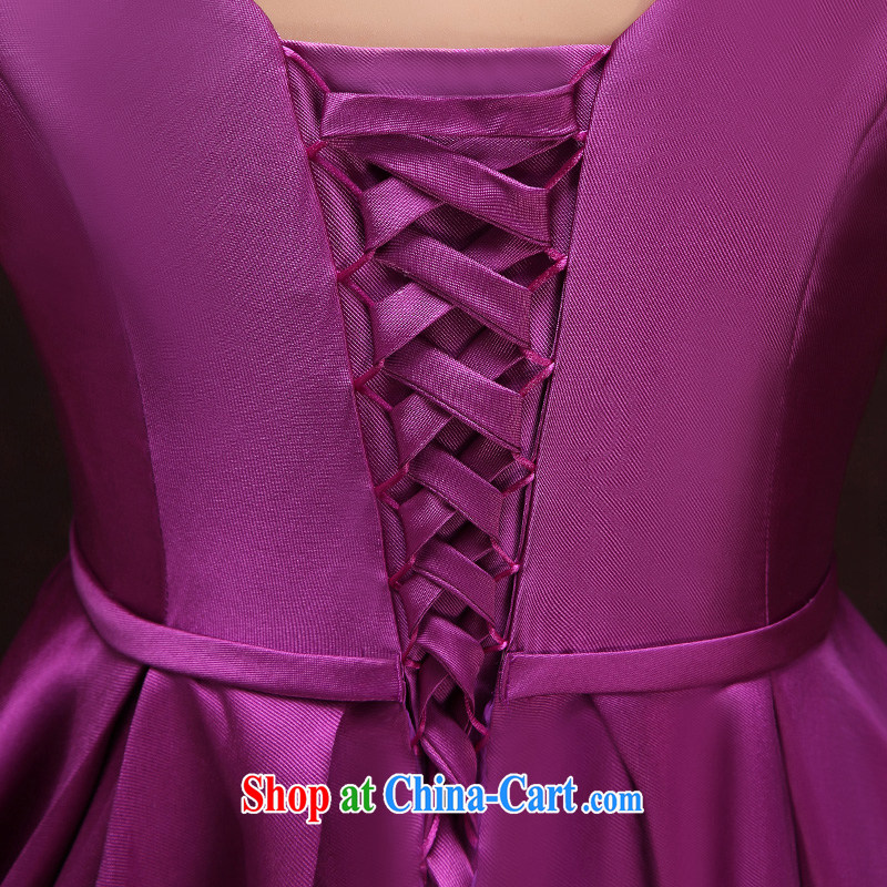 A good service is a 2015 banquet moderator Evening Dress new spring and summer with long, sister's bridesmaid dress uniform girls purple 2 XL, good service, and shopping on the Internet