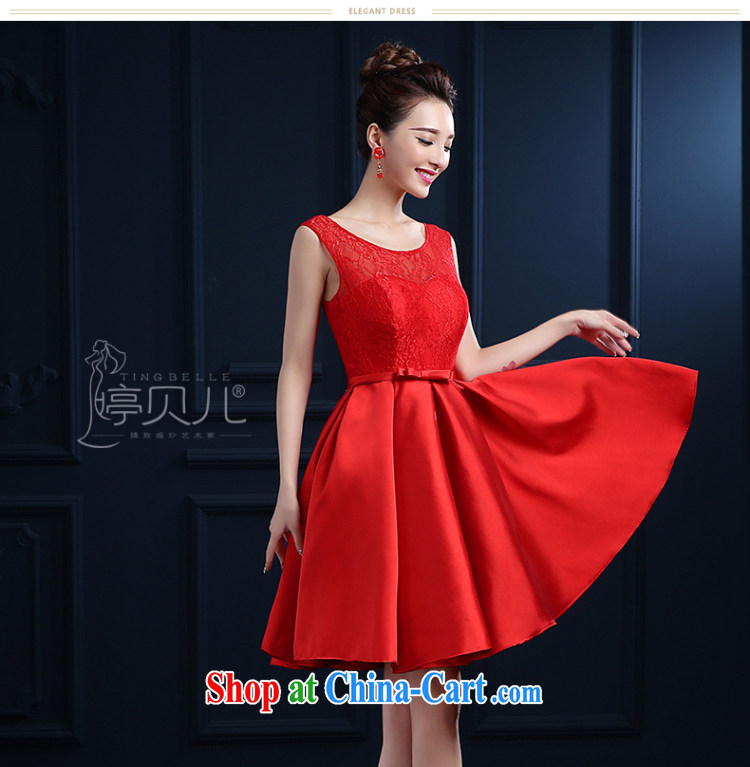 Ting Beverly bridal toast clothing spring and summer new 2015 wedding dresses Red double-shoulder short lace wedding banquet dress skirt girls fluoroscopy erase chest bridesmaid clothing red XXL pictures, price, brand platters! Elections are good character, the national distribution, so why buy now enjoy more preferential! Health