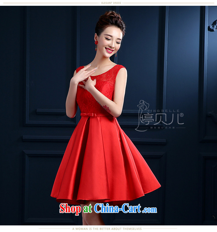 Ting Beverly bridal toast clothing spring and summer new 2015 wedding dresses Red double-shoulder short lace wedding banquet dress skirt girls fluoroscopy erase chest bridesmaid clothing red XXL pictures, price, brand platters! Elections are good character, the national distribution, so why buy now enjoy more preferential! Health