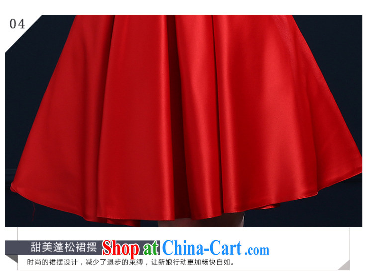 Ting Beverly toast Service Bridal spring 2015 new wedding dresses dress Red double-shoulder short lace wedding dress girls summer betrothal small dress banquet red S pictures, price, brand platters! Elections are good character, the national distribution, so why buy now enjoy more preferential! Health