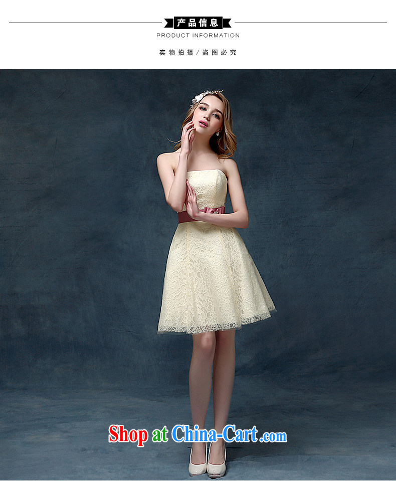 According to Lin Sha bridesmaid 2015 serving New, spring and summer sisters dress in short marriages served toast dress champagne color XL pictures, price, brand platters! Elections are good character, the national distribution, so why buy now enjoy more preferential! Health