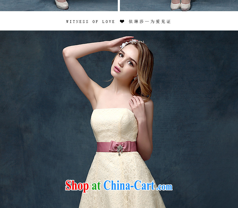 According to Lin Sha bridesmaid 2015 serving New, spring and summer sisters dress in short marriages served toast dress champagne color XL pictures, price, brand platters! Elections are good character, the national distribution, so why buy now enjoy more preferential! Health