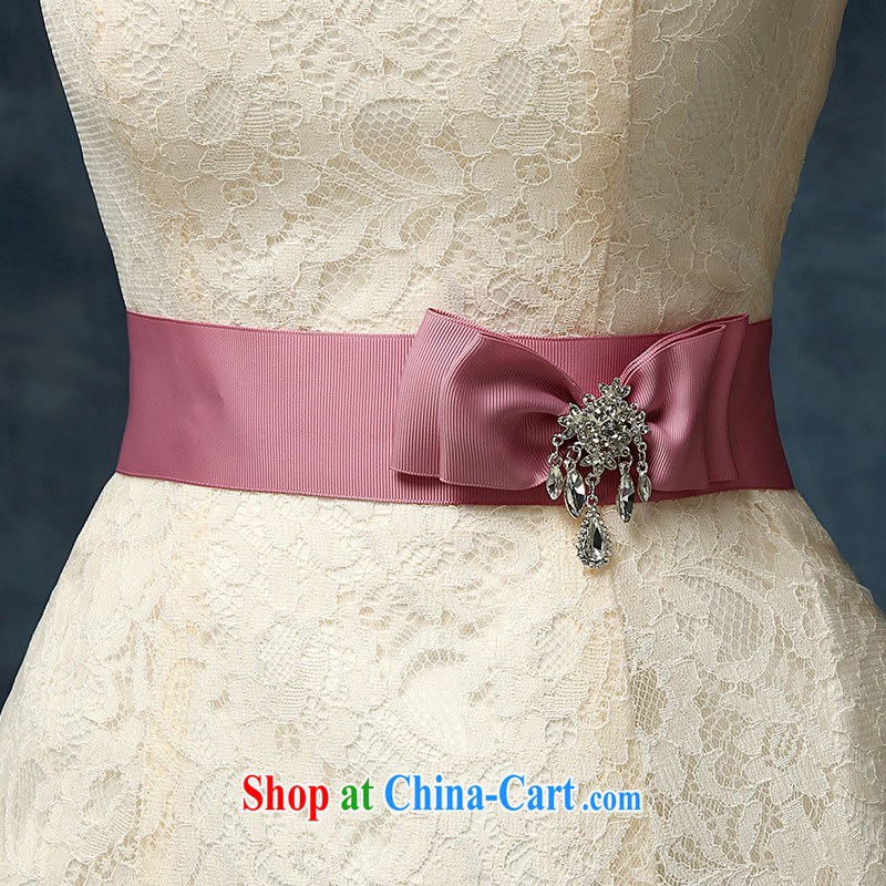 According to Lin Sha bridesmaid service 2015 new spring and summer sisters dress in short marriages served toast dress champagne color XL, according to Lin, Elizabeth, and shopping on the Internet