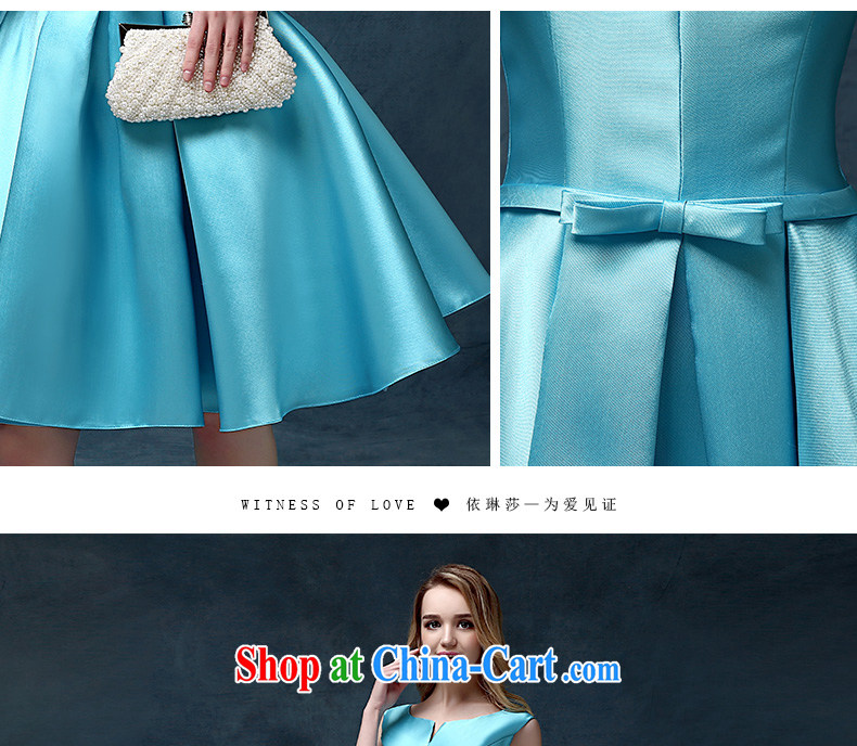 According to Lin Sha Evening Dress 2015 new Korean short spring and summer bows bridal Wedding Fashion moderator dress dresses blue L pictures, price, brand platters! Elections are good character, the national distribution, so why buy now enjoy more preferential! Health