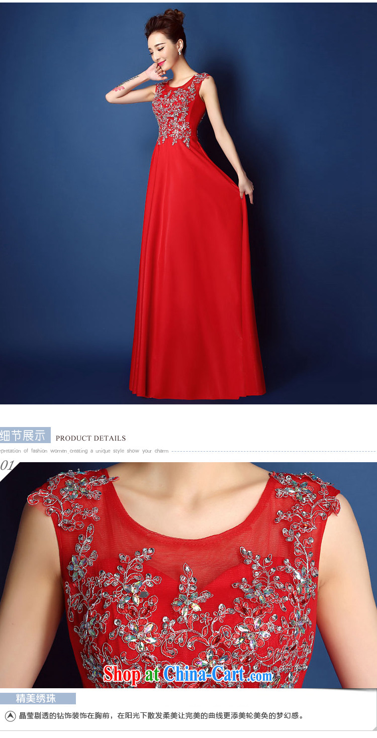 2015 new high quality red lace inserts a drill field shoulder dress long bridal toast serving Korean Beauty spring and summer, red XXL pictures, price, brand platters! Elections are good character, the national distribution, so why buy now enjoy more preferential! Health