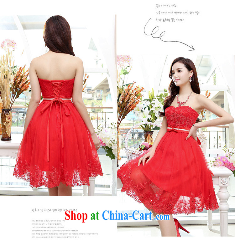 Cover Story summer 2015 new women's clothing bridal fitted dresses dress banquet wedding lace bridal red XL pictures, price, brand platters! Elections are good character, the national distribution, so why buy now enjoy more preferential! Health