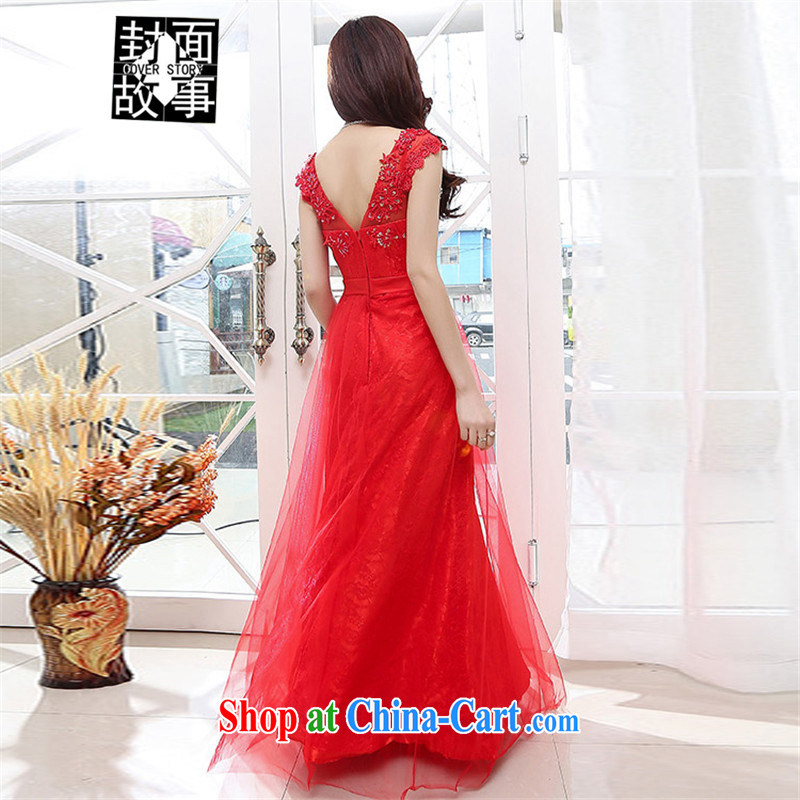 Cover Story summer 2015 new European and American style dress dress high-end high-yi long skirt sexy style long, bride with red M, the cover story (cover story), and, on-line shopping