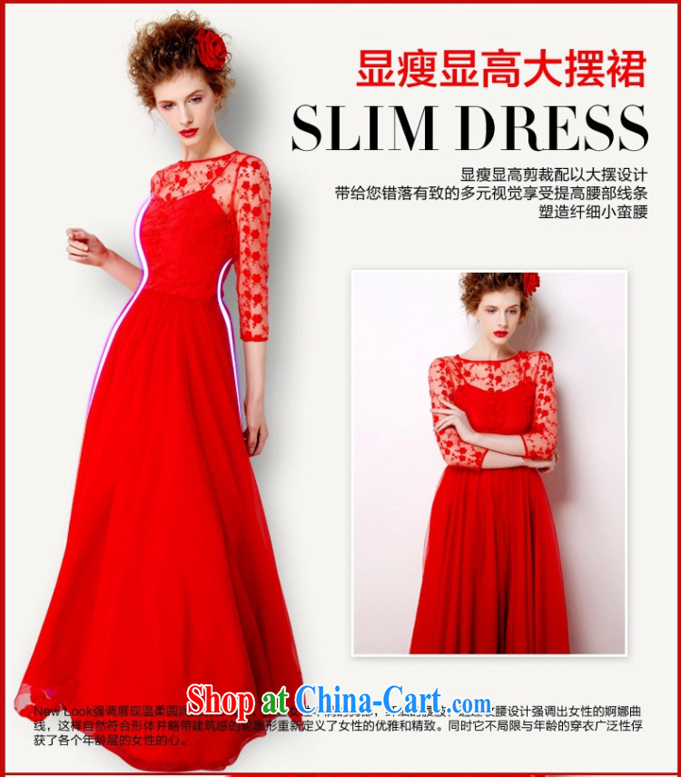 The Stephanie 2015 retro lace red petticoat bridal 9M large long skirt dress red embroidered dresses 7072 red XL pictures, price, brand platters! Elections are good character, the national distribution, so why buy now enjoy more preferential! Health