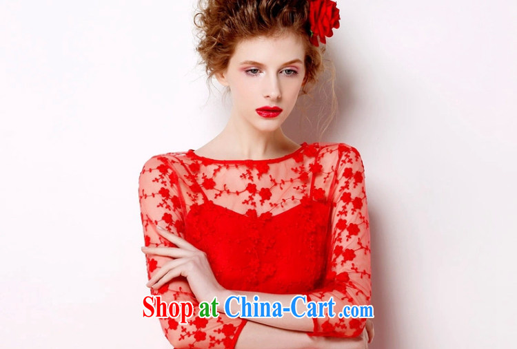 The Stephanie 2015 retro lace red petticoat bridal 9M large long skirt dress red embroidered dresses 7072 red XL pictures, price, brand platters! Elections are good character, the national distribution, so why buy now enjoy more preferential! Health