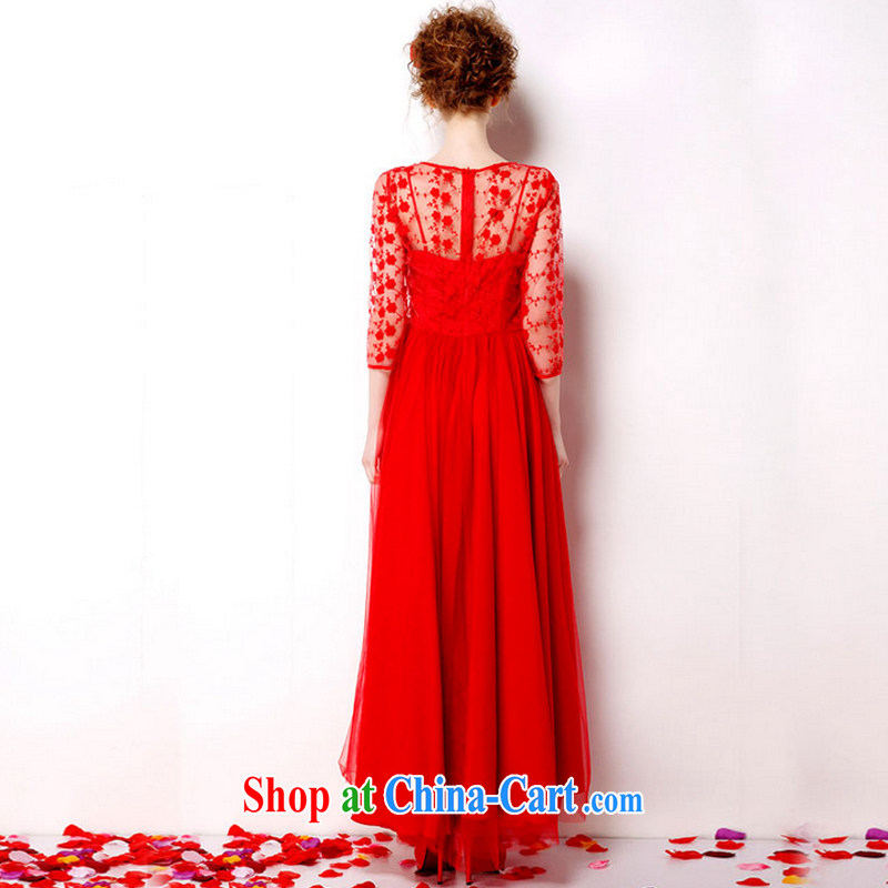 The Stephanie 2015 retro lace red petticoat bridal 9M large long skirt dress red embroidered dresses 7072 red XL, Stephanie (MOOFELNY), shopping on the Internet
