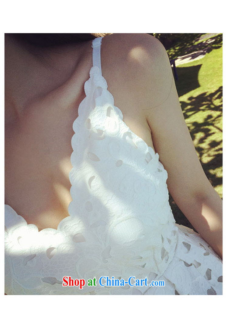 First, Korean version summer 2015 new women's clothing name-yuan Openwork carved strap with the lumbar shaggy dress the dress white L pictures, price, brand platters! Elections are good character, the national distribution, so why buy now enjoy more preferential! Health