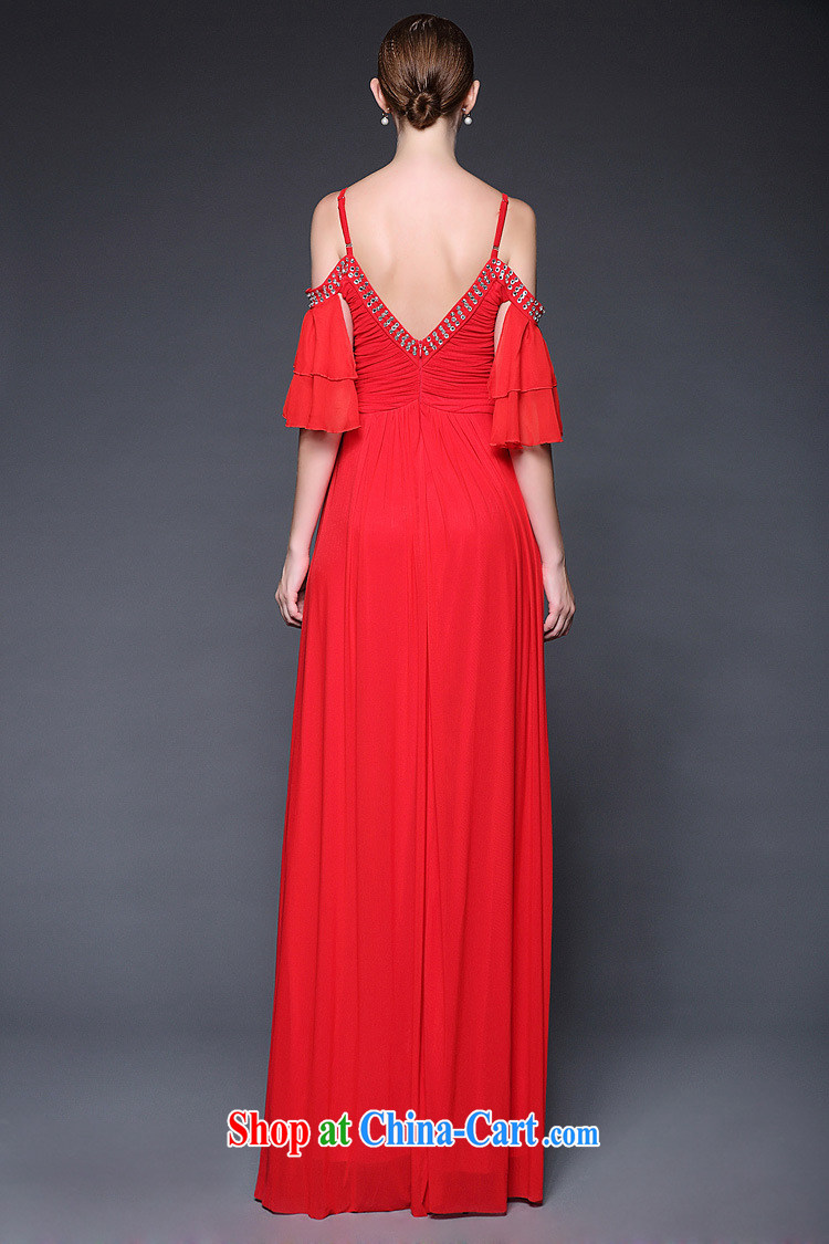 The European site 2015 summer new bare shoulders nails Pearl strap Sin-long evening dress dresses W 5014 red are code pictures, price, brand platters! Elections are good character, the national distribution, so why buy now enjoy more preferential! Health