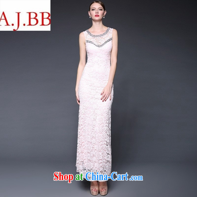Summer women in Europe and America 2015 new manual staple Pearl aura of Yuan beauty evening dress dresses W 0159 toner color codes, A . J . BB, shopping on the Internet
