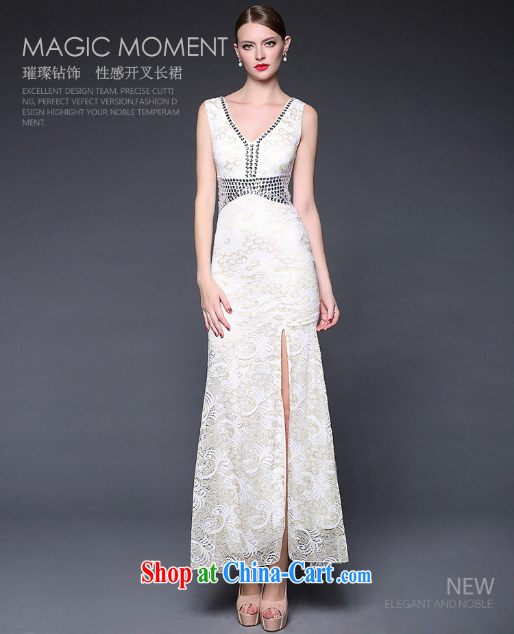2015 summer dress new sexy beauty lace the forklift truck V collar dress dresses W 0237 blue are code pictures, price, brand platters! Elections are good character, the national distribution, so why buy now enjoy more preferential! Health