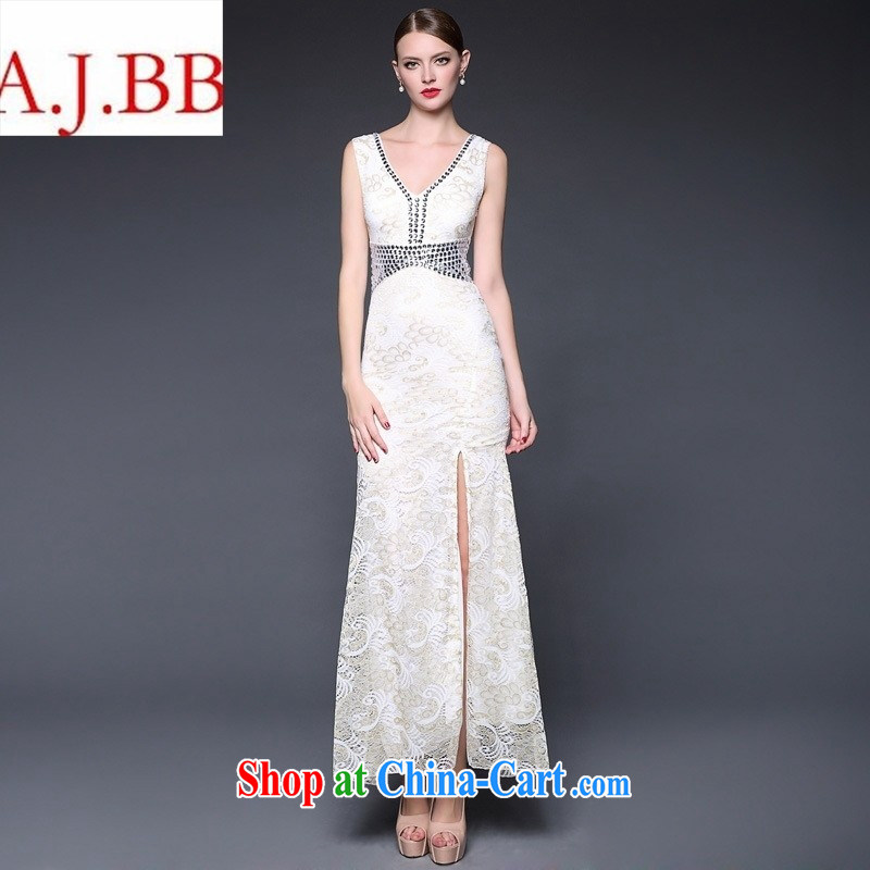 2015 summer dress new sexy beauty lace the forklift truck V for evening dress dresses W 0237 blue are code, A . J . BB, shopping on the Internet