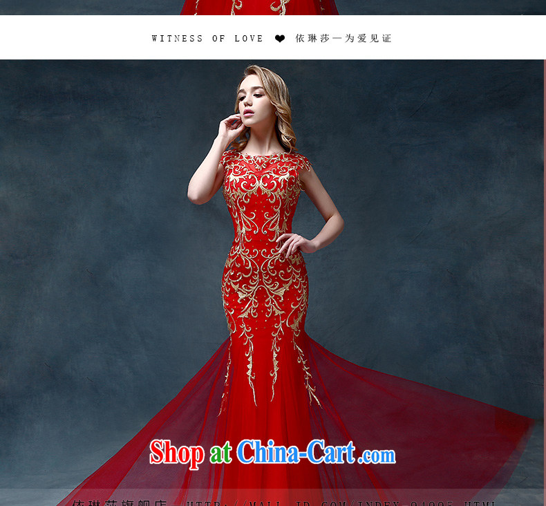According to Lin Windsor bridal toast service 2015 new stylish bridal dresses red wedding dress evening dress long crowsfoot cultivating red are code pictures, price, brand platters! Elections are good character, the national distribution, so why buy now enjoy more preferential! Health