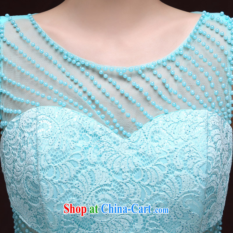 A good service is 2015 new wedding dress bridesmaid sisters served at Merlion dress Evening Dress long dress girls light blue XL, good service, and, shopping on the Internet