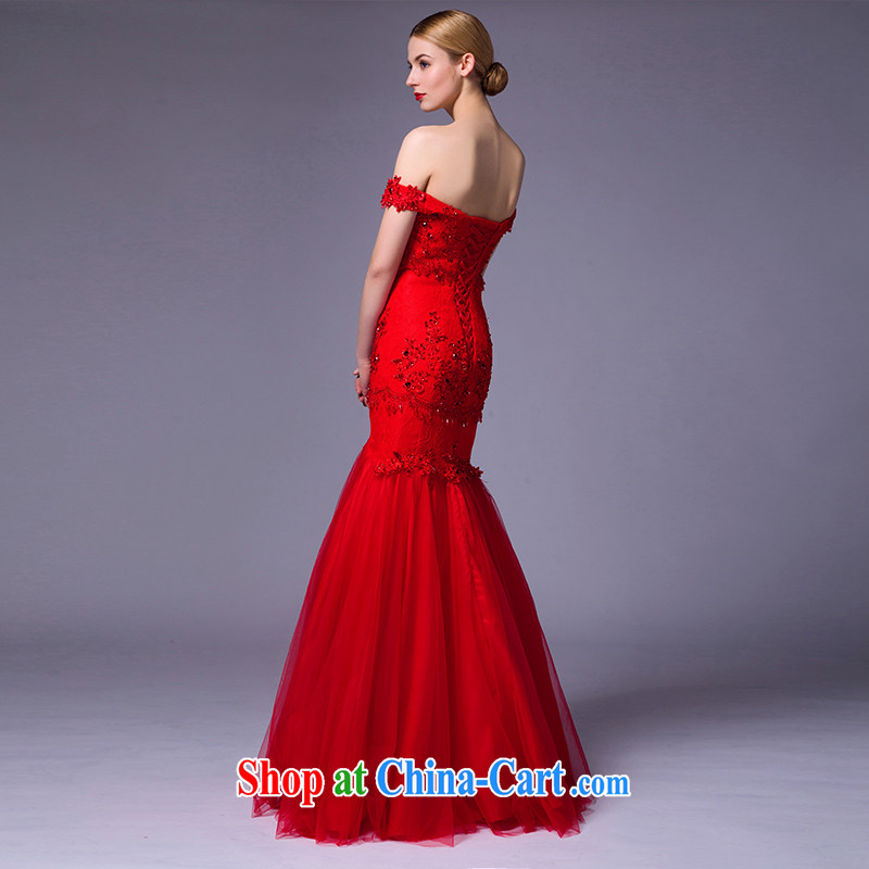 is by no means a JUSERE high-end wedding dresses 2015 new paragraph to align the field shoulder bridal red wedding dresses at Merlion red tailored, by no means, that, on-line shopping