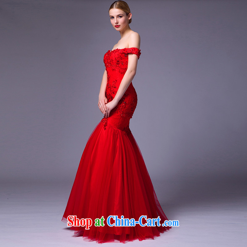 is by no means a JUSERE high-end wedding dresses 2015 new paragraph to align the field shoulder bridal red wedding dresses at Merlion red tailored, by no means, that, on-line shopping