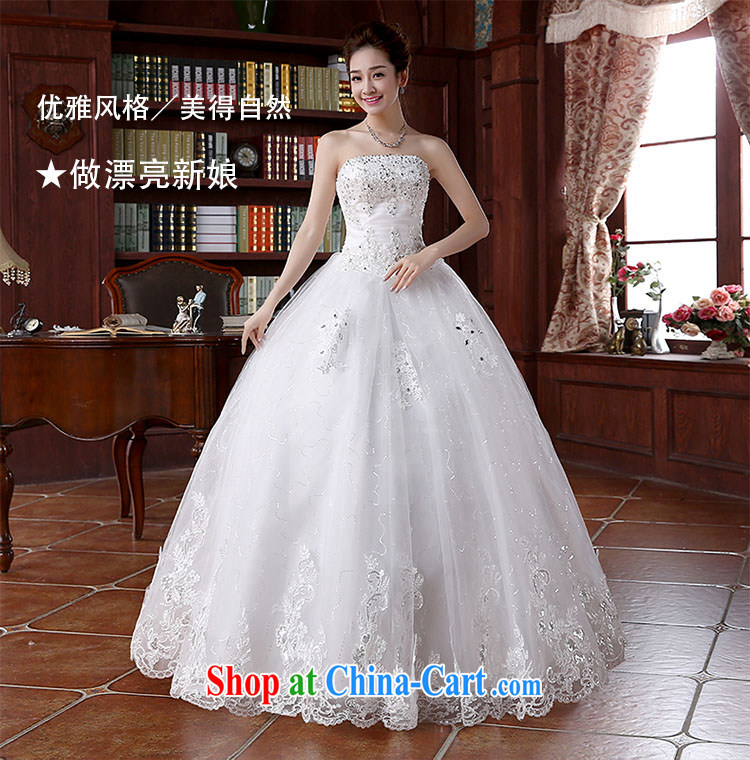 2015 spring and summer new lace, tied with cultivating graphics thin with shaggy dress wiped chest wedding dresses white S pictures, price, brand platters! Elections are good character, the national distribution, so why buy now enjoy more preferential! Health