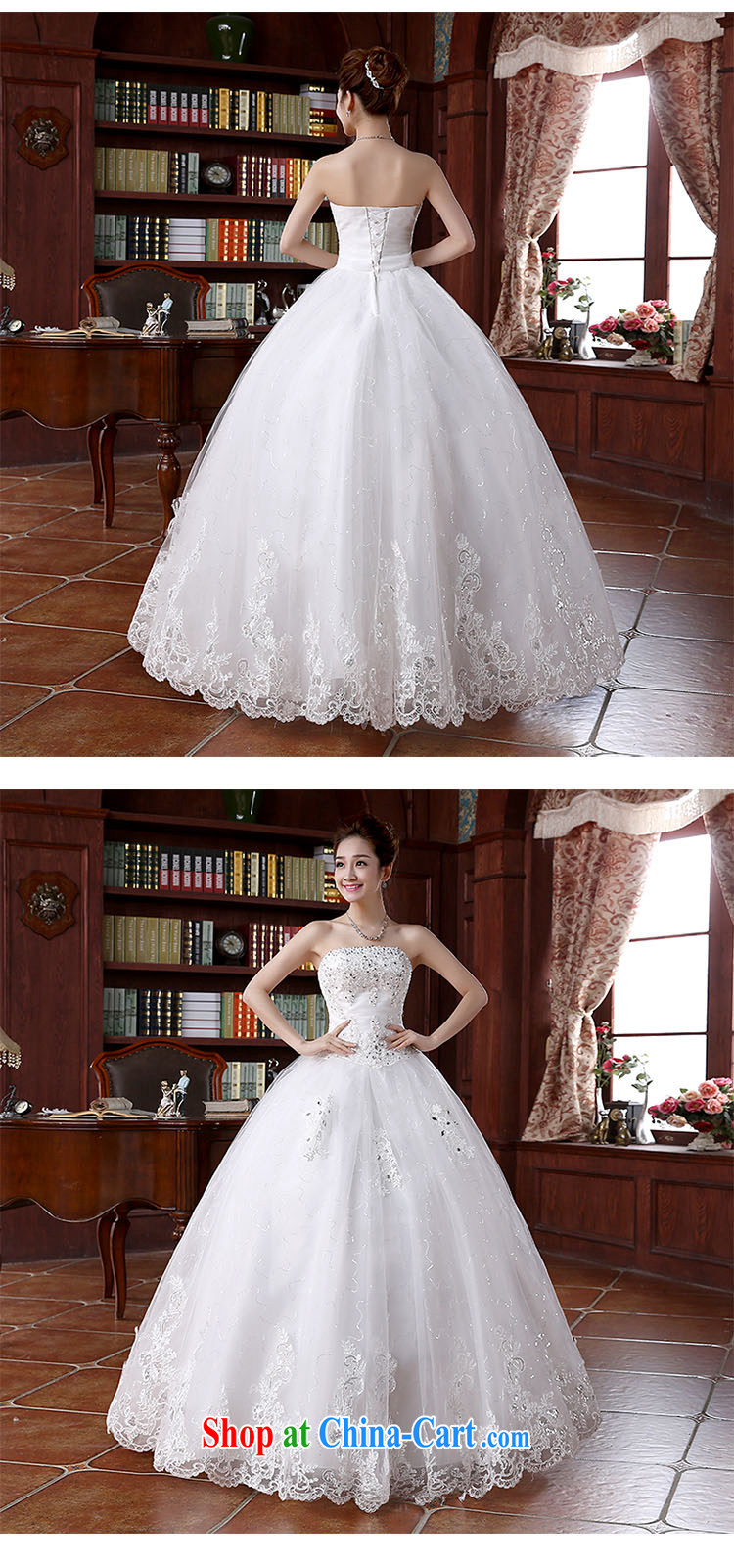 2015 spring and summer new lace, tied with cultivating graphics thin with shaggy dress wiped chest wedding dresses white S pictures, price, brand platters! Elections are good character, the national distribution, so why buy now enjoy more preferential! Health