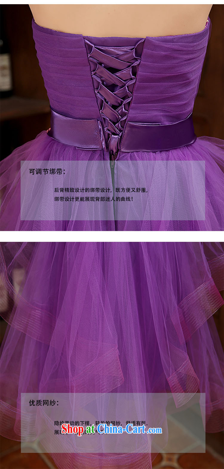bridesmaid dresses spring 2015 new banquet dress short Korean bridesmaid dress graphics thin bridesmaid clothing purple XL pictures, price, brand platters! Elections are good character, the national distribution, so why buy now enjoy more preferential! Health