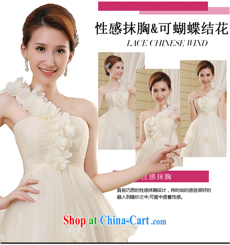 bridesmaid serving short, new special spring and summer the shoulder flowers bridesmaid mission service sister mission Small dress uniforms white XL pictures, price, brand platters! Elections are good character, the national distribution, so why buy now enjoy more preferential! Health