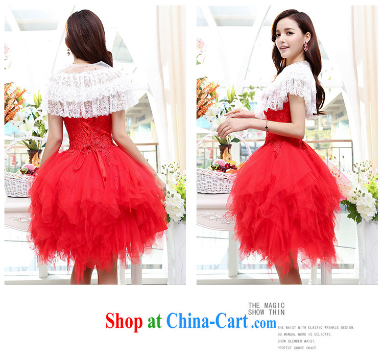 The 2015 summer new women's clothing everyday dress dresses fashion sense of bare chest lace large shaggy dress dress uniform toasting red XL pictures, price, brand platters! Elections are good character, the national distribution, so why buy now enjoy more preferential! Health