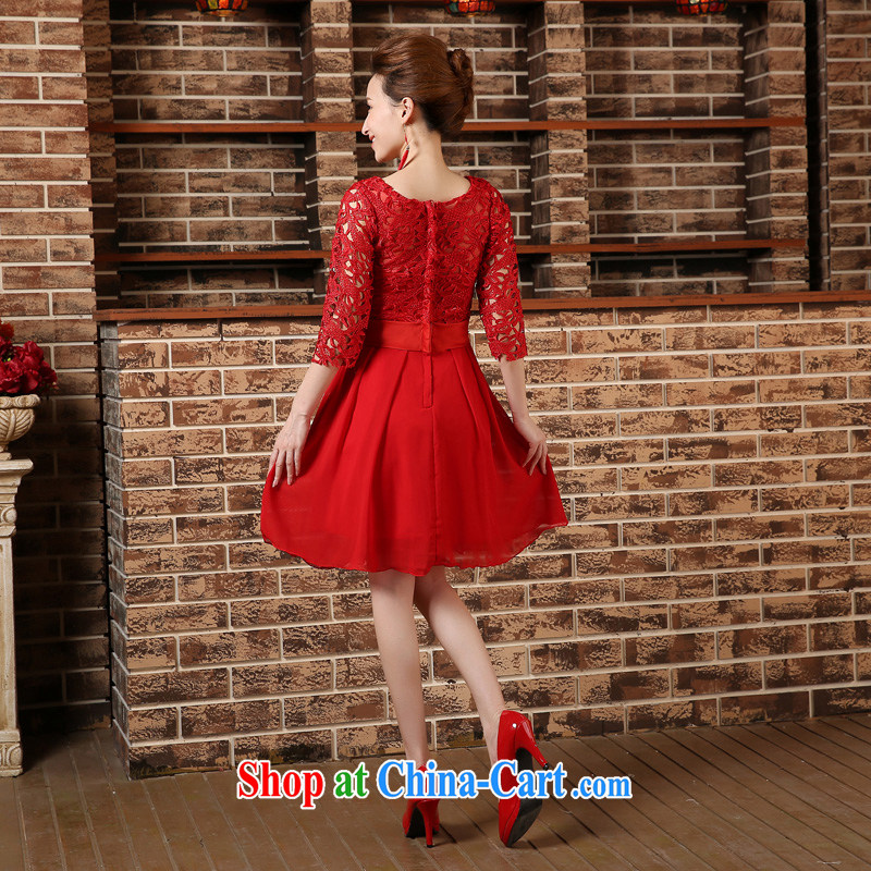 Pregnant women served toast high waist spring new 2015 bridal wedding dresses dress code the beauty short red red XXL, Diane M Qi, shopping on the Internet