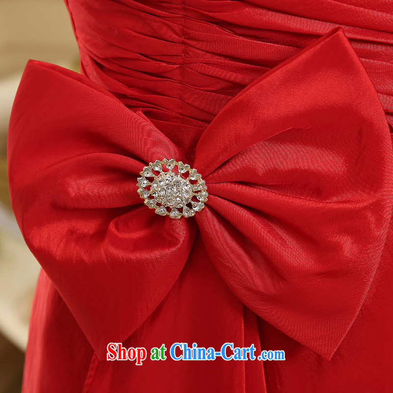 2015 wedding dresses new wedding dress bridal toast clothing Evening Dress red, shoulder-length, red XXL, Diane M Ki, shopping on the Internet