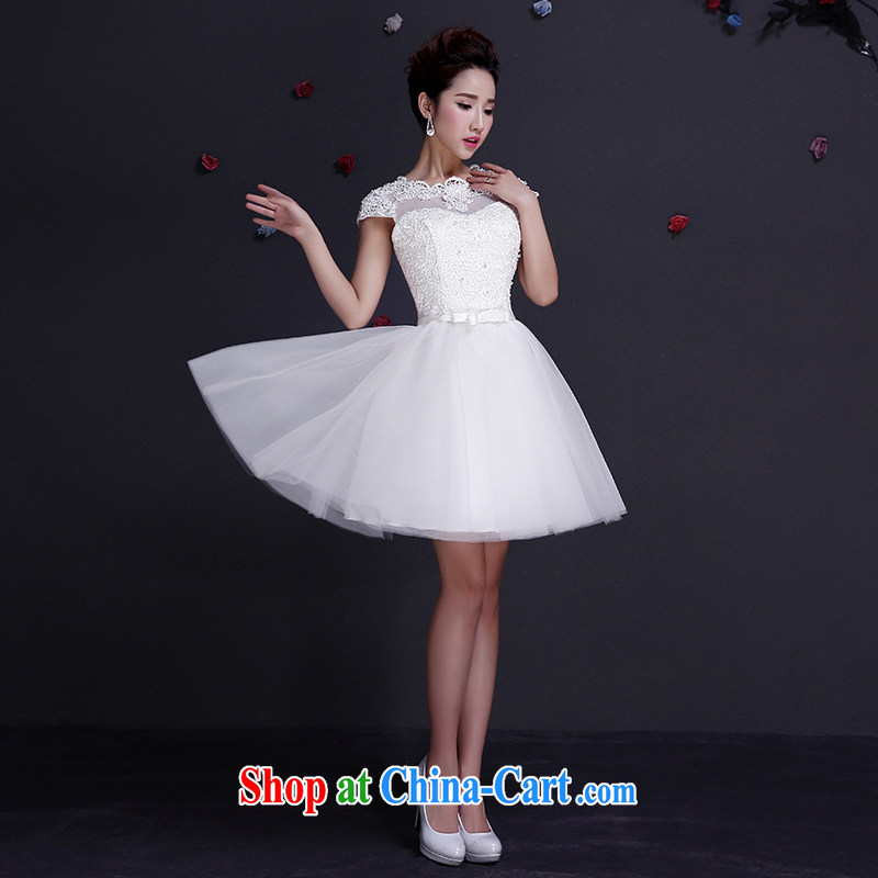 Dumping the married Yi Shen wedding dresses 2015 new the wedding dress lace bridesmaid clothing white package shoulder dress boudoir honey short summer dress white XXL, dumping the married Yi, shopping on the Internet