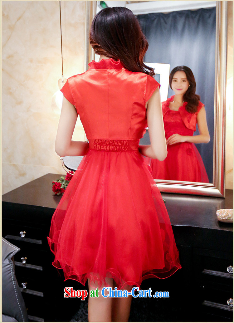 2015 package bows Service Bridal wedding dress set the shoulder small shawls two-piece dresses red marriages red XL pictures, price, brand platters! Elections are good character, the national distribution, so why buy now enjoy more preferential! Health