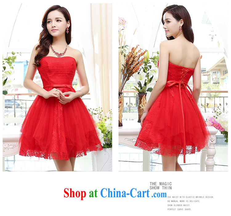 years no scratches on summer 2015 wedding lace bare chest hook flower dress girls toast clothing bridal dresses bridesmaid skirt package and fluffy skirt apricot XL pictures, price, brand platters! Elections are good character, the national distribution, so why buy now enjoy more preferential! Health