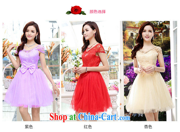 years no scratches 2015 summer wedding lace short-sleeve hook flower dress girls toast clothing bridal dresses bridesmaid skirt package and purple XL pictures, price, brand platters! Elections are good character, the national distribution, so why buy now enjoy more preferential! Health
