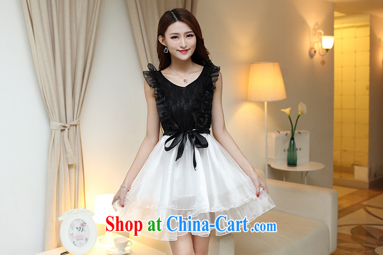Feng Yi cotton trim 2015 new summer V collar sexy Princess shaggy European root yarn small dress lace dress black women are, pictures, price, brand platters! Elections are good character, the national distribution, so why buy now enjoy more preferential! Health