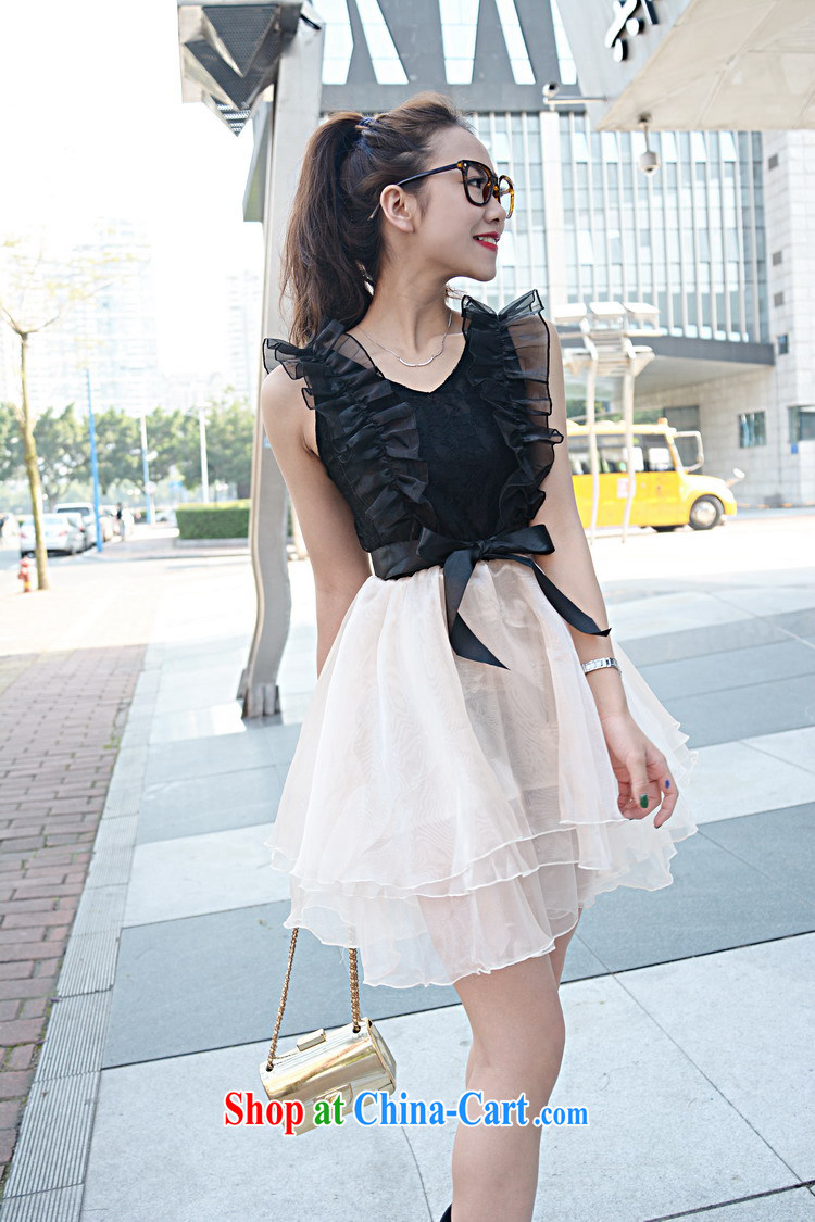 Feng Yi cotton trim 2015 new summer V collar sexy Princess shaggy European root yarn small dress lace dress black women are, pictures, price, brand platters! Elections are good character, the national distribution, so why buy now enjoy more preferential! Health