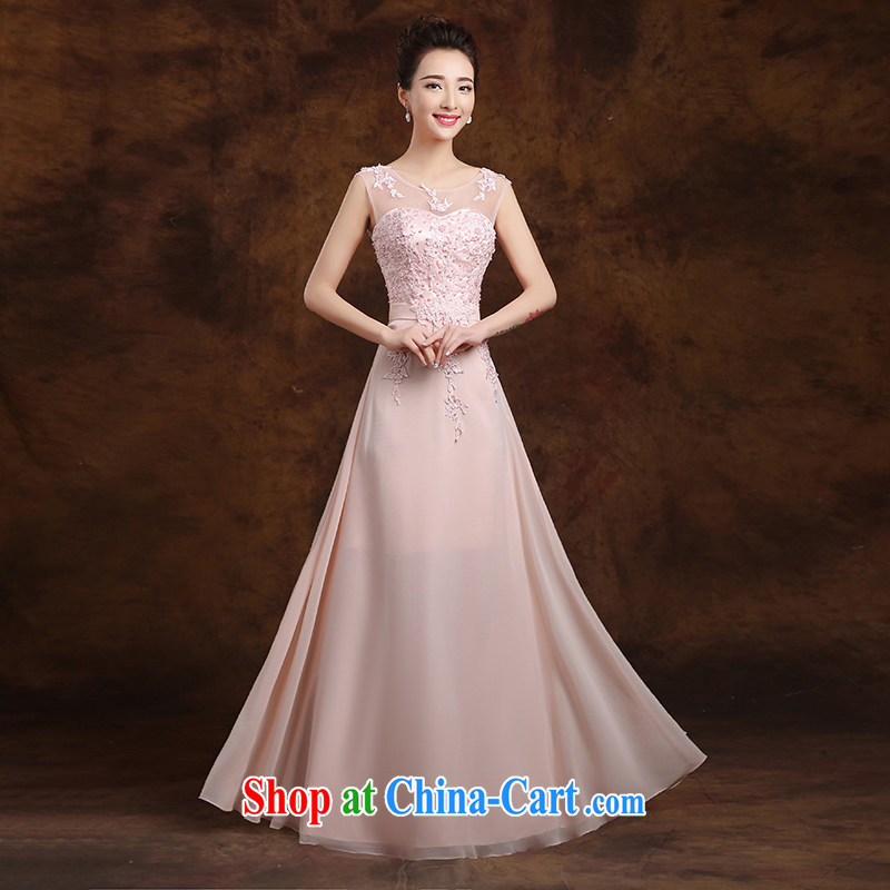 White first to toast and serve double-shoulder lace flowers bridal wedding dresses toast bridesmaid serving long stylish evening dress 2015 new pink strap, XXL, white first about, shopping on the Internet