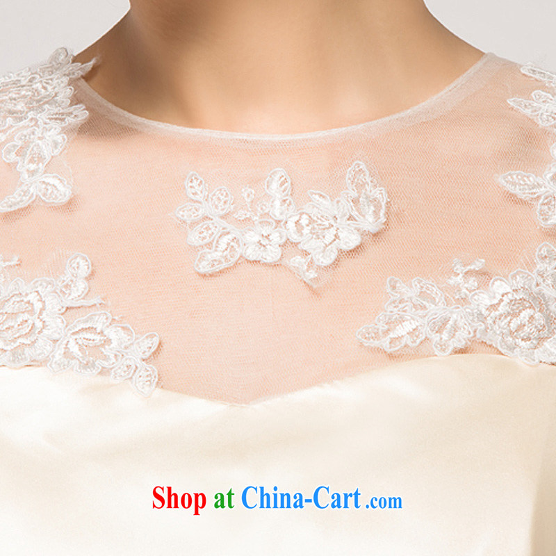 2015 Korean version of the new, small short dresses bridal wedding dresses dinner will lace bows bridesmaid dress short, champagne color other size will increase to 20, Ho full chamber, shopping on the Internet