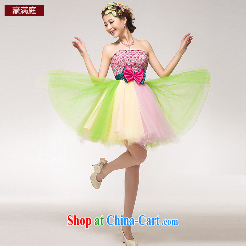 Annual Concert dress uniform serving the cultural performances small dress color stage Evening Dress bridesmaid dresses in colorful L, Ho full chamber, shopping on the Internet