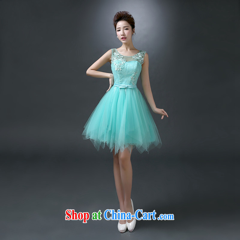 White first about serving toast Bridal Fashion small dress dress bridesmaid dress 2015 new spring and summer shoulder Evening Dress short wedding Ice Blue tailored contact Customer Service