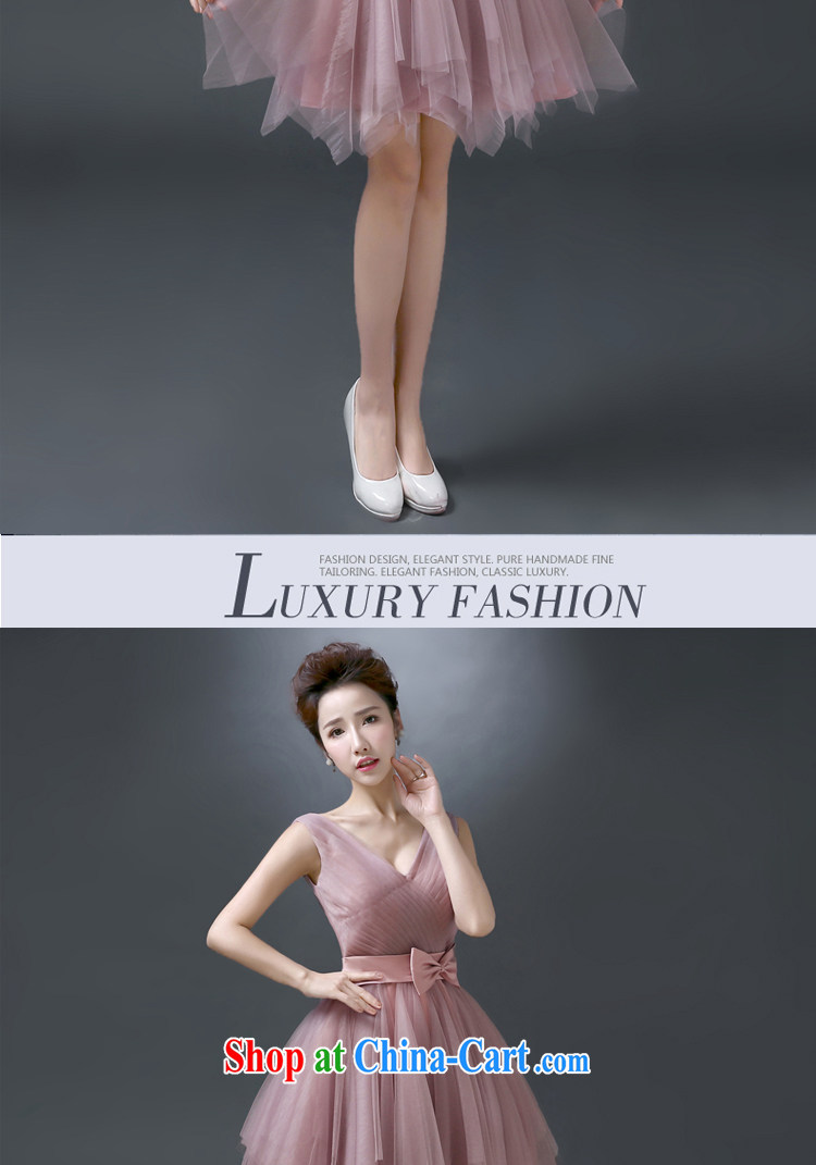 White first to about a strap bridesmaid Service Bridal toast serving shoulders banquet summer evening dress short 2015 new bridesmaid dress small dress skirt 豆沙 XL color pictures, price, brand platters! Elections are good character, the national distribution, so why buy now enjoy more preferential! Health