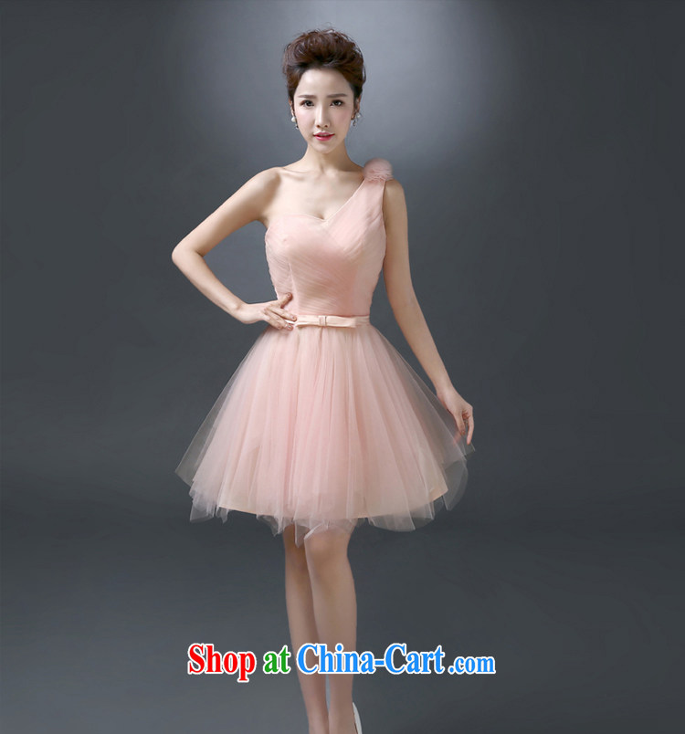 White first to approximately 2015 new bridesmaid serving short single shoulder style banquet dress short wedding bridal toast summer service shaggy skirts Ice Blue L pictures, price, brand platters! Elections are good character, the national distribution, so why buy now enjoy more preferential! Health